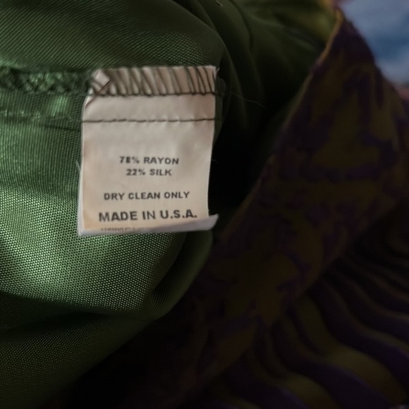 Linda Bertozzi Rayon Silk Blend Beautiful Skirt size 2 - Picture 6 of 9